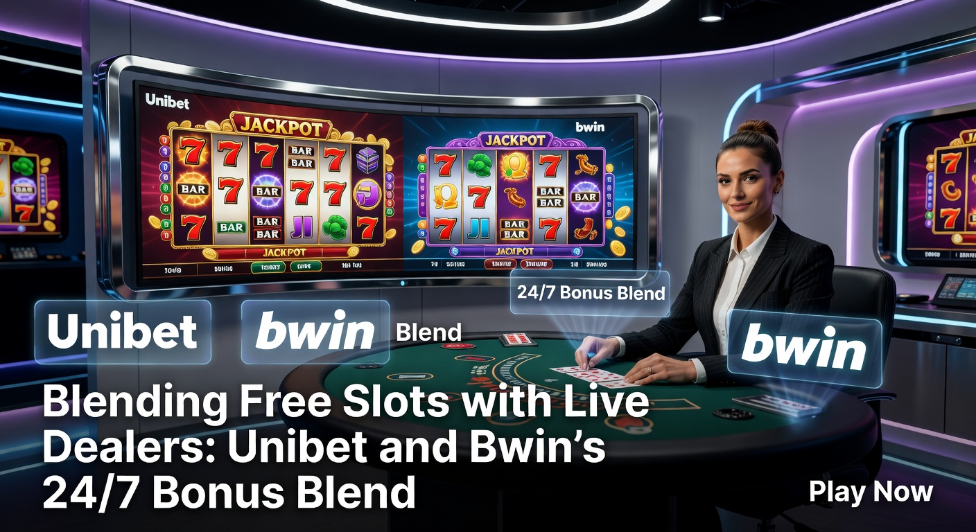 Schermafbeelding van een hybride casino-interface bij Unibet, waar gratis slots naadloos overgaan in live dealer sessies met aantrekkelijke bonusaanbiedingen