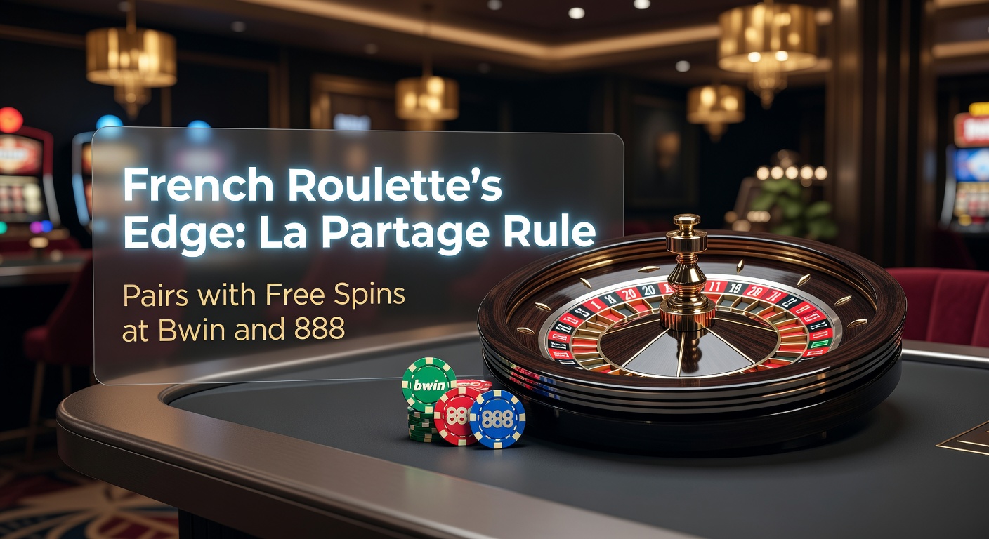 Franse roulette tafel met La Partage regel in actie bij live dealer sessies