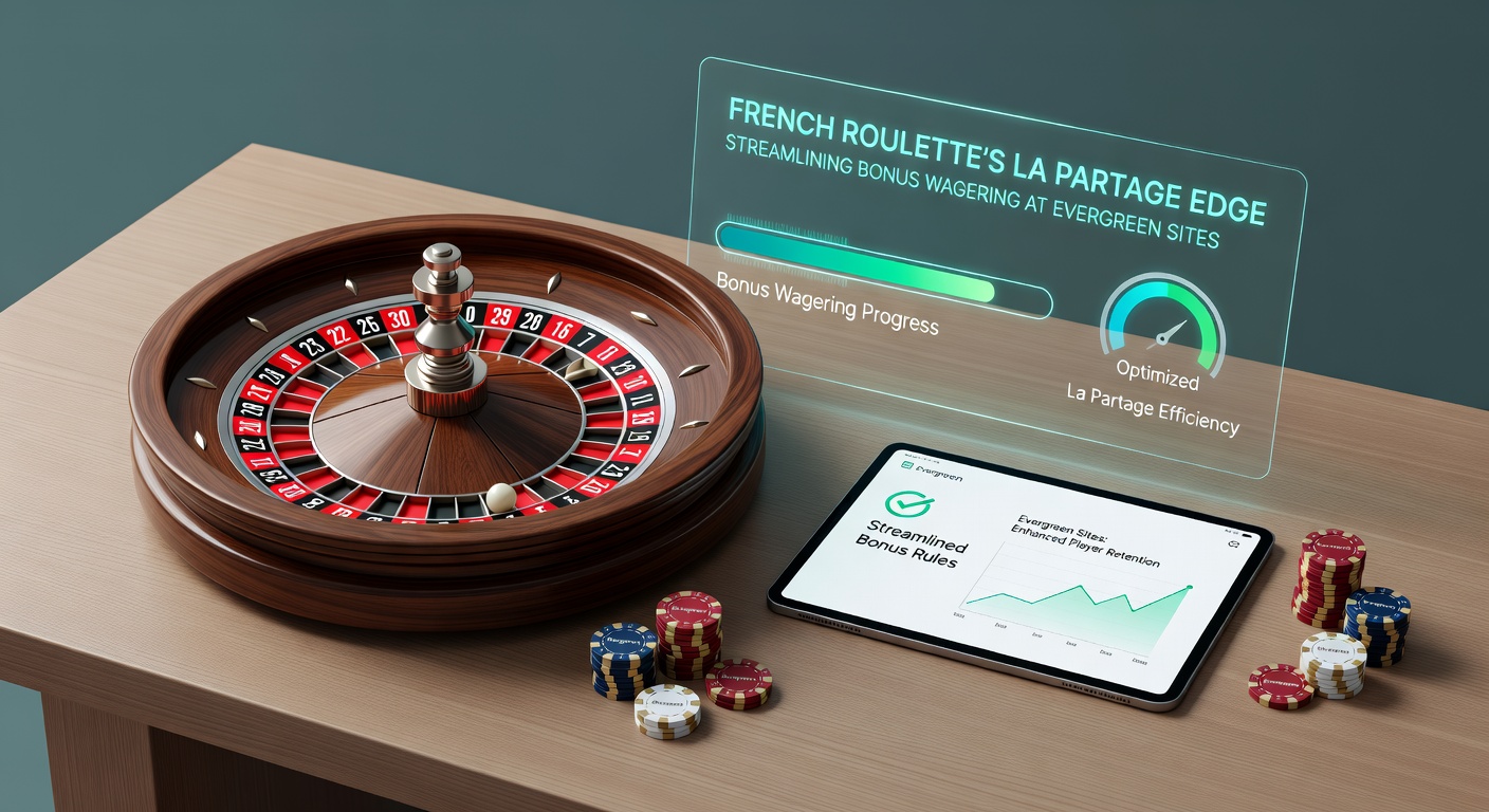 Franse roulette tafel met focus op de La Partage-regel en even-money bets