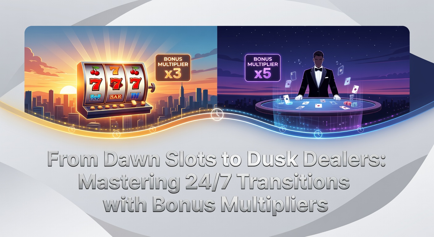 Online slotmachine die oplicht bij zonsopgang, symbool voor 24/7 casino actie