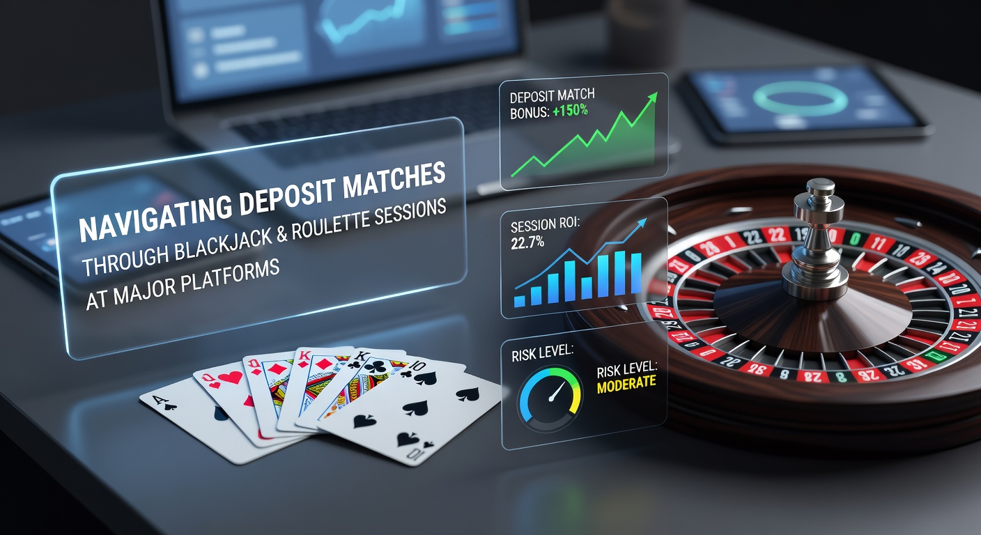 Deposit matches navigeren tijdens blackjack en roulette sessies op grote online casino platforms