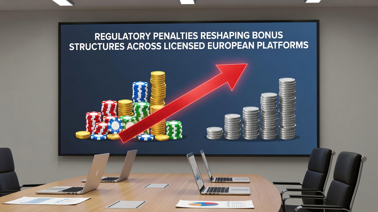 Europese toezichthouders en boetes die bonusstructuren beïnvloeden op online gokplatforms