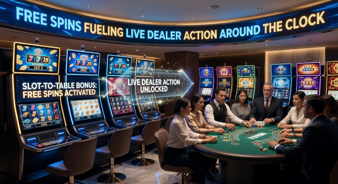 Grafiek met statistieken over bonusovergangen van slots naar live tafels, inclusief 24/7 activiteitspieken en wagering-voortgang